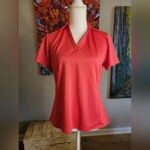 Lady Hagen Pink V-Neck Jersey Top